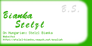 bianka stelzl business card
